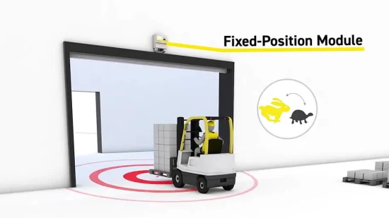 Uwb Forklift Truck Pedestrian Proximity Alert Alarm Strobe Lights Flash Siren High Accuracy Sensor
